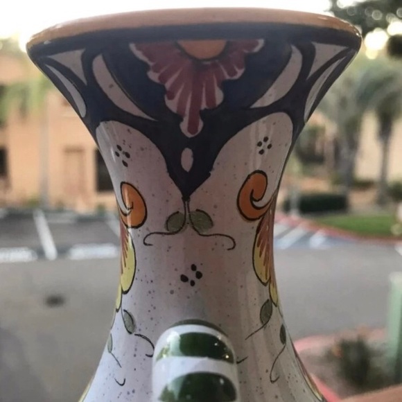 R. TION French Vase Ceramic Spring Multicolor NEW home art Summer/Fall GIFT! - Picture 7 of 9